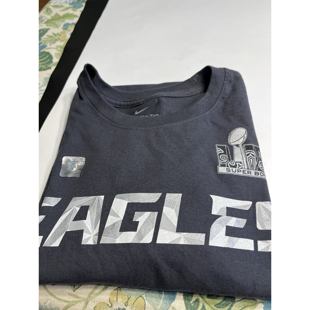 Philadelphia Eagles Nike Super Bowl LIX 59 Opening Night Media T-Shirt Sz M
